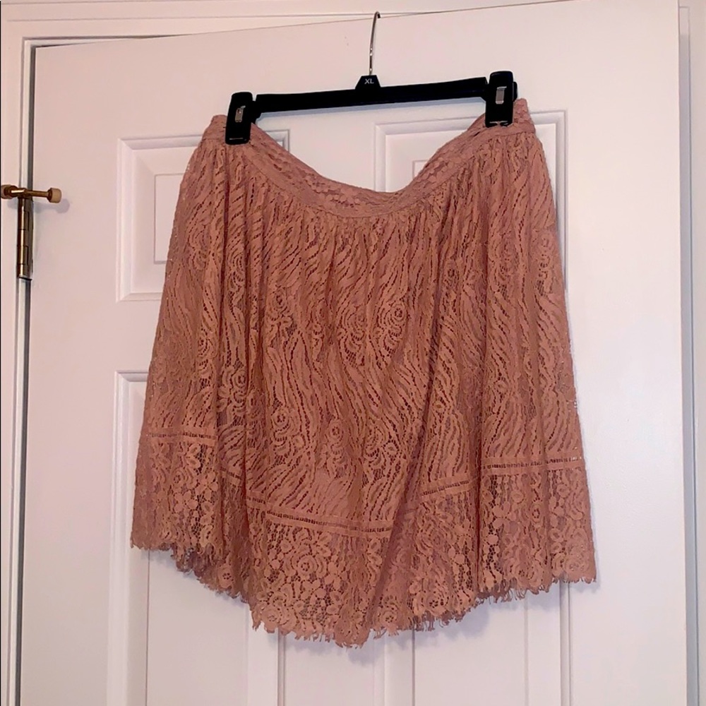Pink Lace Skirt
